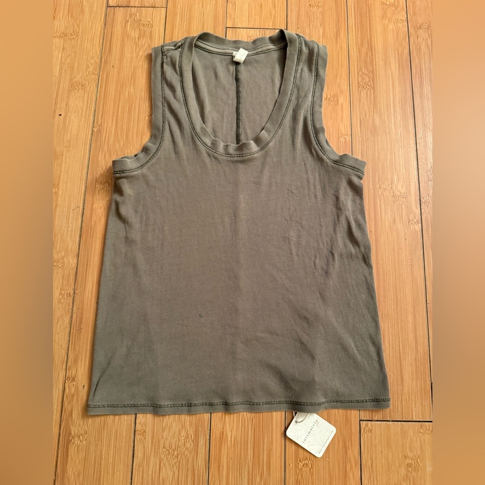 Free People Intimately Free Tank Top, Brown, Size Large, New with tags